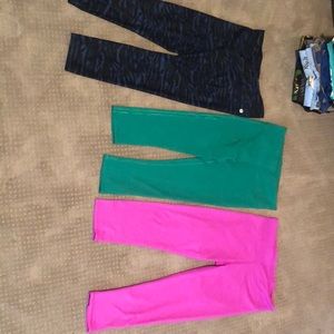 Lot of three fabletics Capri leggings size small